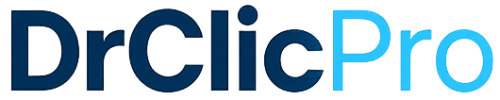 Logo minimalista DrClicPro sin fondo